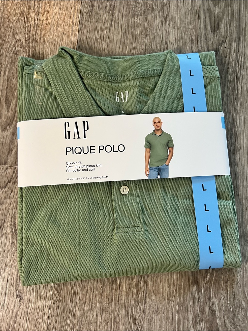 GAP Men’s Pique Polo Shirt - Olive